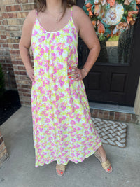 Pink & Yellow Midi
