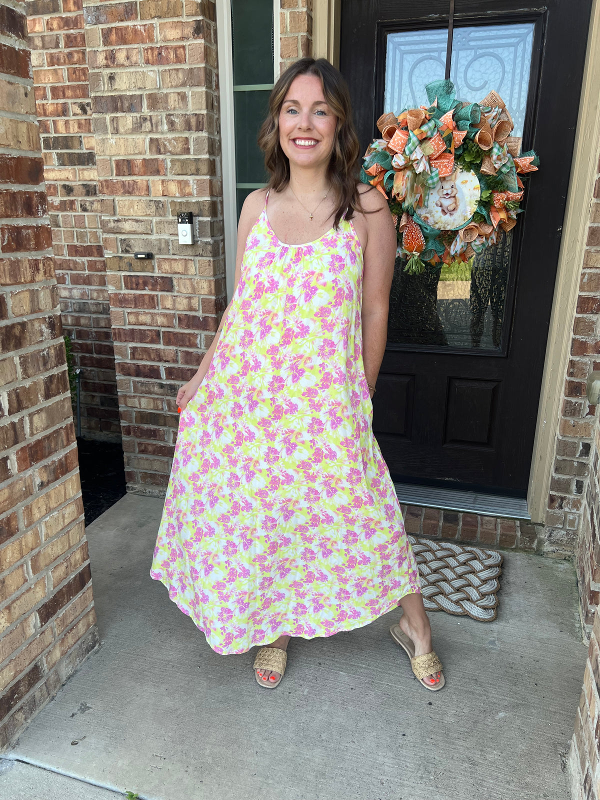 Pink & Yellow Midi