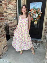 Pink & Yellow Midi