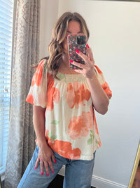 Orange Mix Blouse