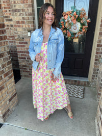 Pink & Yellow Midi